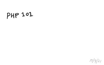 PHP 101 