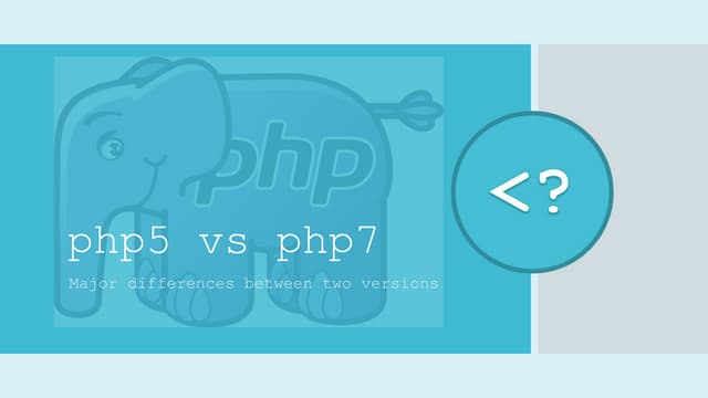Php5 vs php7