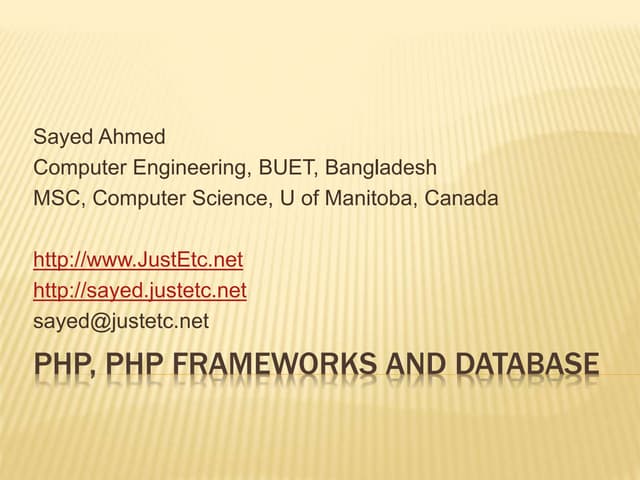 PHP and database functionality