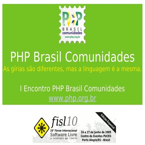 PHP Brasil Comunidades