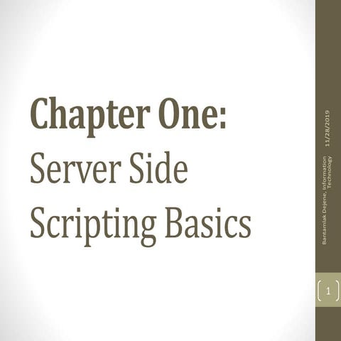 server side scripting basics | PPT