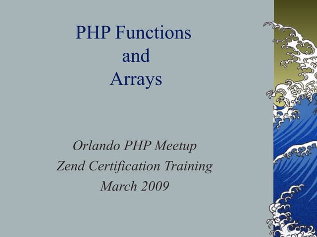 Php Chapter 2 3 Training | PPT