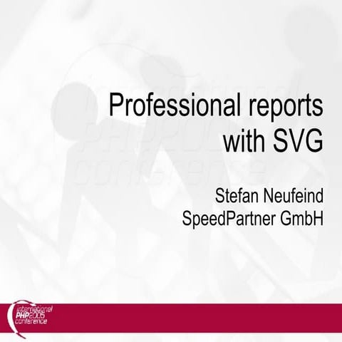 Professional reports with SVG