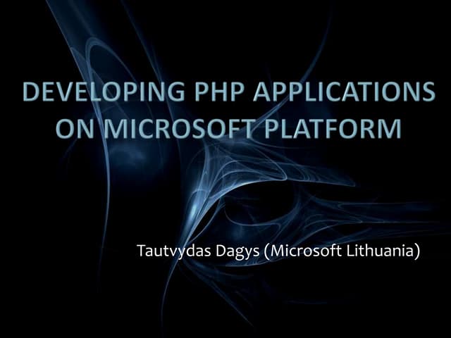 PHP konferencija - Microsoft