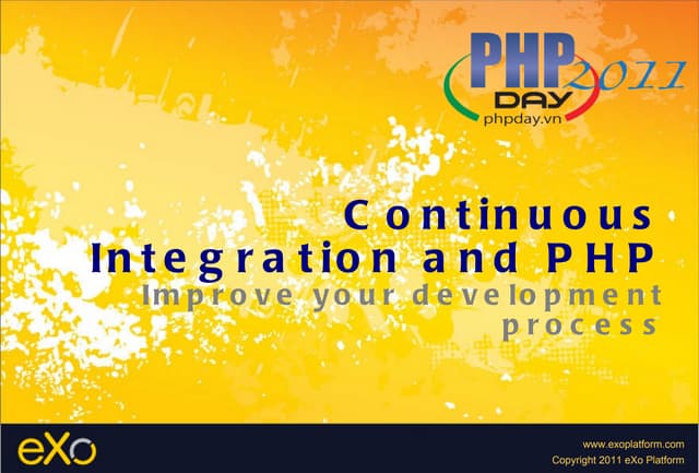 Php day 20 11 e xo continuousintegration php