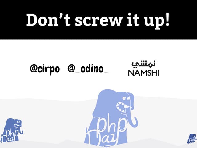 Don't screw it up: how to build durable web apis