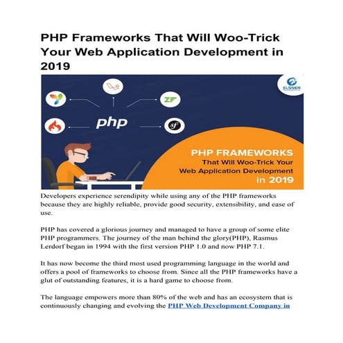 PHP framework difference