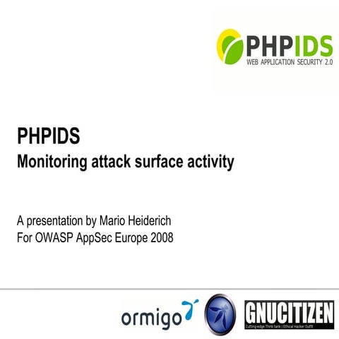OWASP PHPIDS talk slides