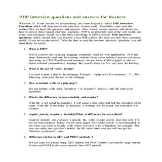 Php interview questions