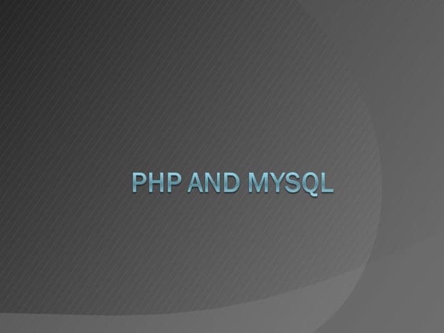 Php mysql