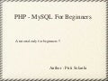 Php MySql For Beginners