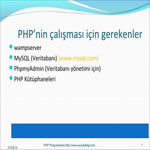 Php mysql sunum