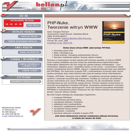 PHP-Nuke. Tworzenie witryn WWW