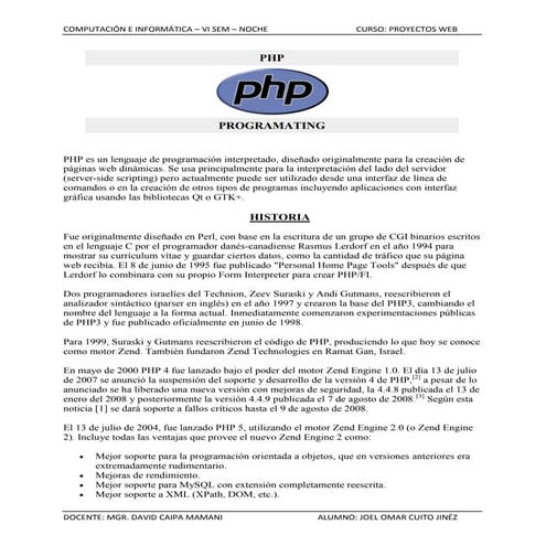 Php programating