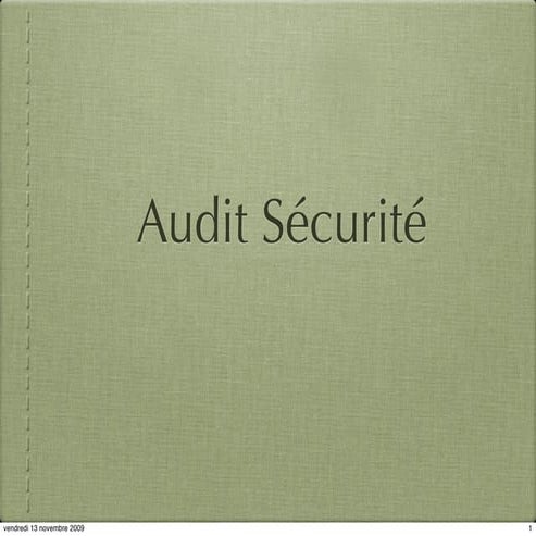 Laboratoire sécurité : audit de code PHP - Conférence PHP Québec 2009