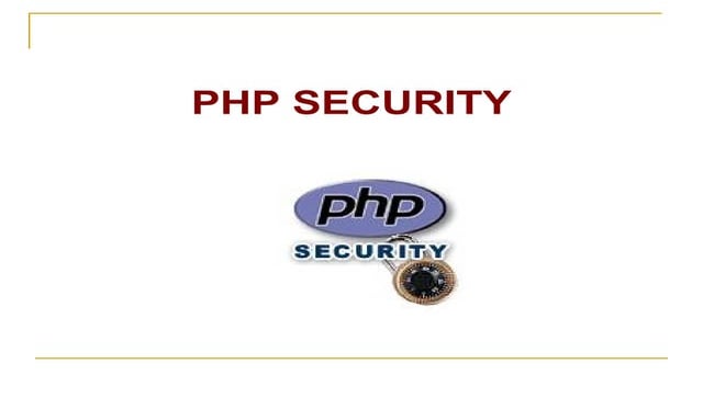 PHP Security