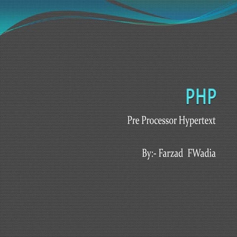 PHP slides | PPTX