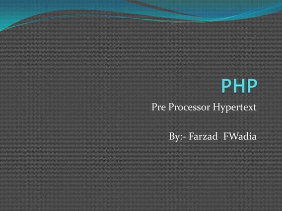 PHP slides