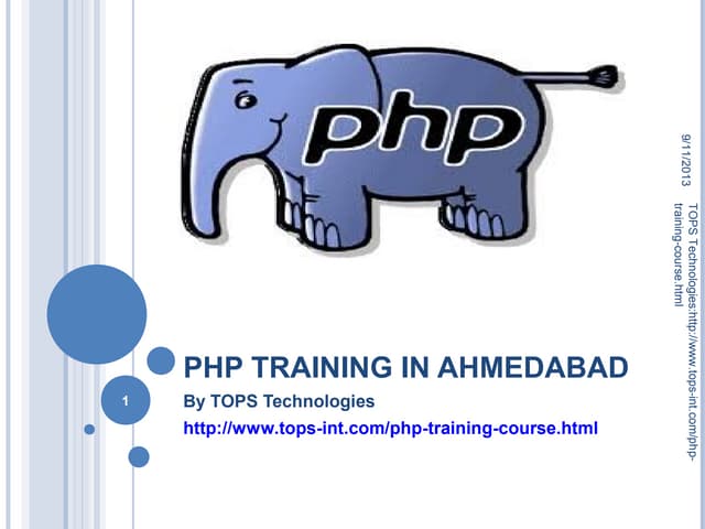 Php training in ahmedabad