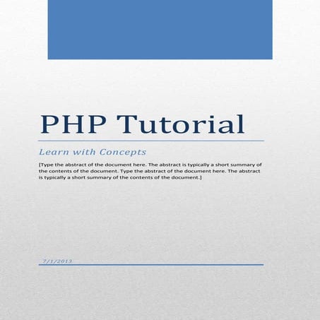 Php web development | PDF