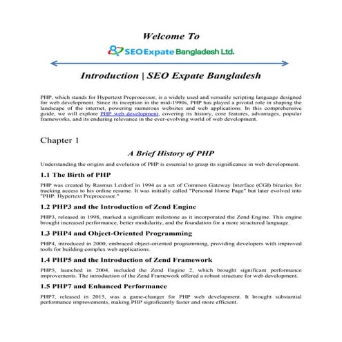 PHP Web Development | PDF | Web Development | Internet