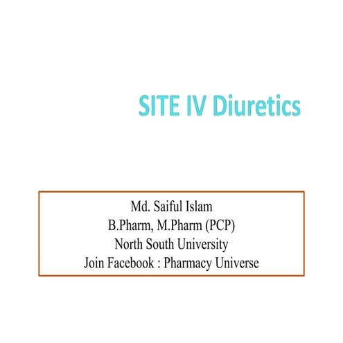 Site 4 Diuretics