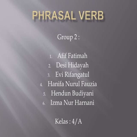 Phrasal Verb
