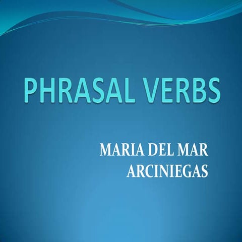 Phrasal verbs