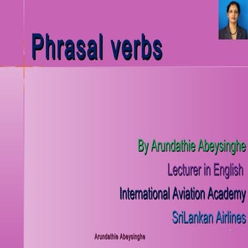 What are Phrasal Verbs?