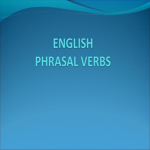 Phrasal Verbs