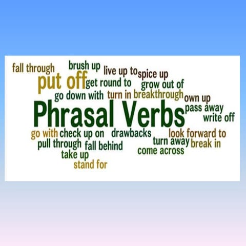 Phrasal verbs