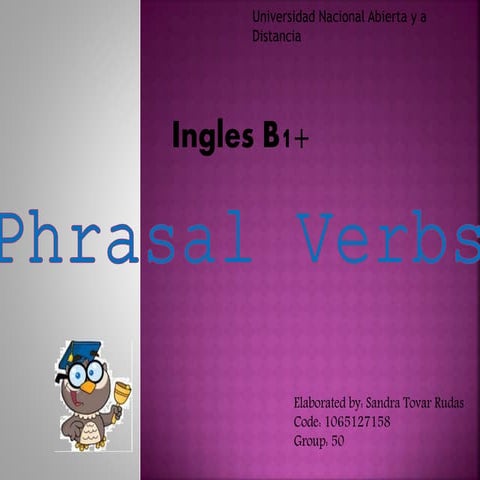 Phrasal verbs