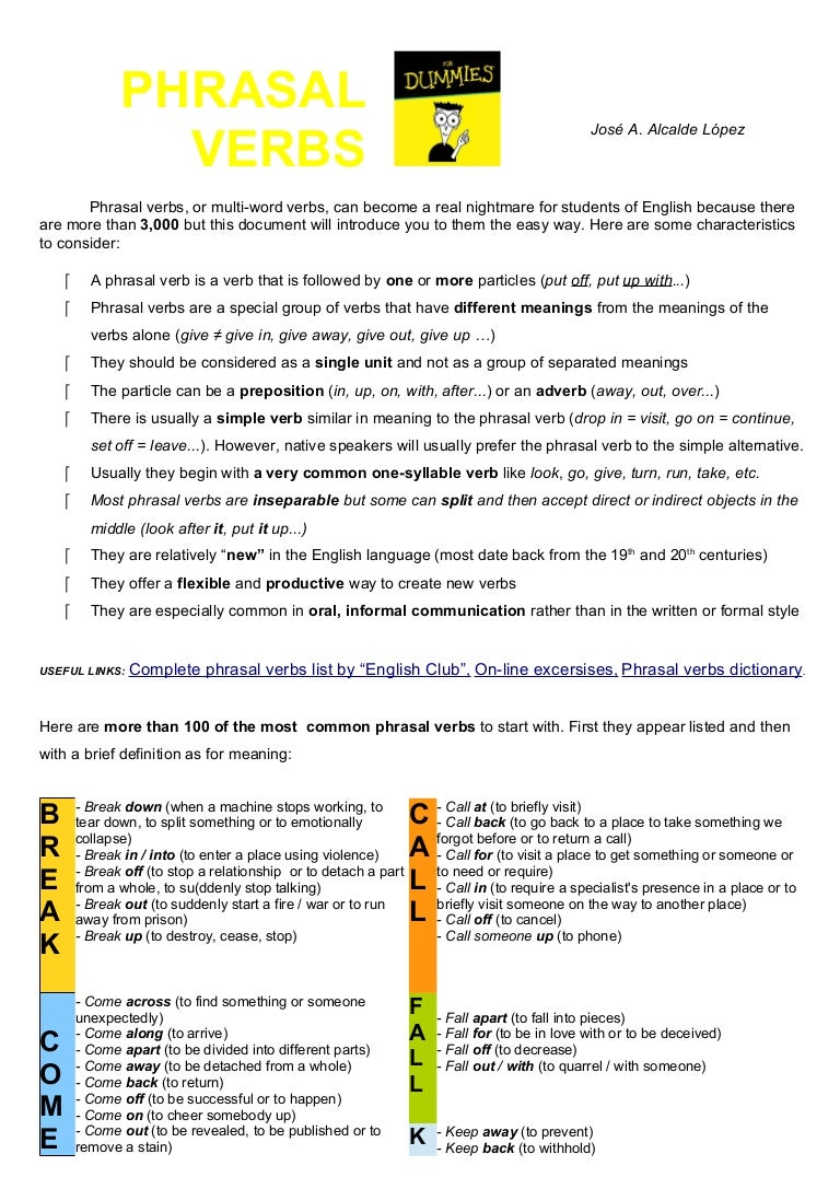 Phrasal Verbs