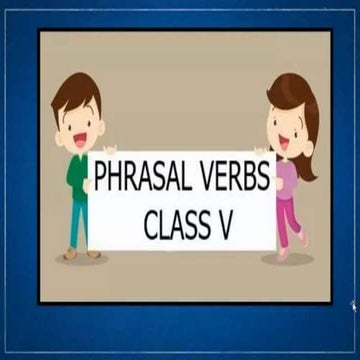 Phrasal verbs