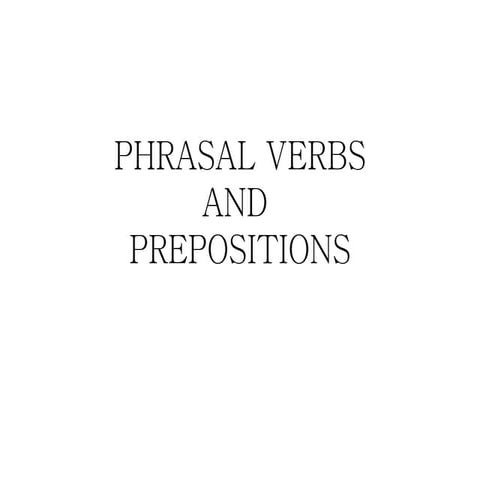 Phrasal verbs oficina flir