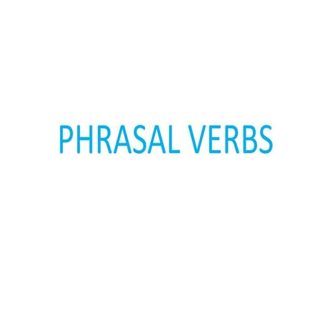 Phrasal verbs with get