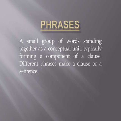 Phrases in english