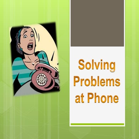 Phrases at phone solving problems