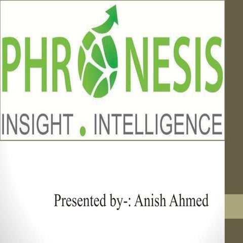 Phronesis company profile