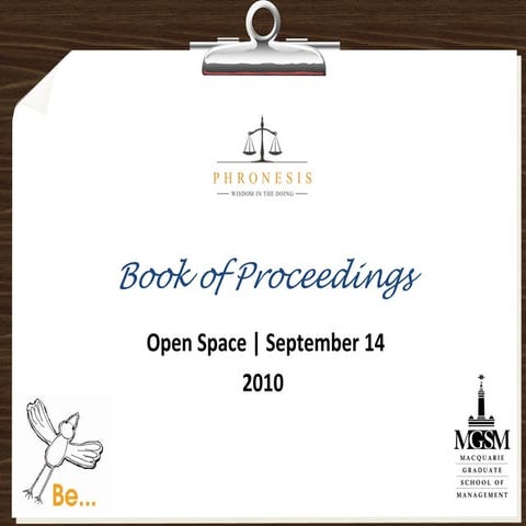 Phronesis open space book of proceedings september 2010 final