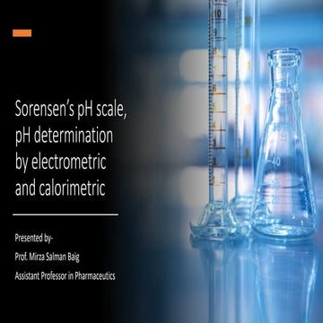 Sorensen's pH scale SB