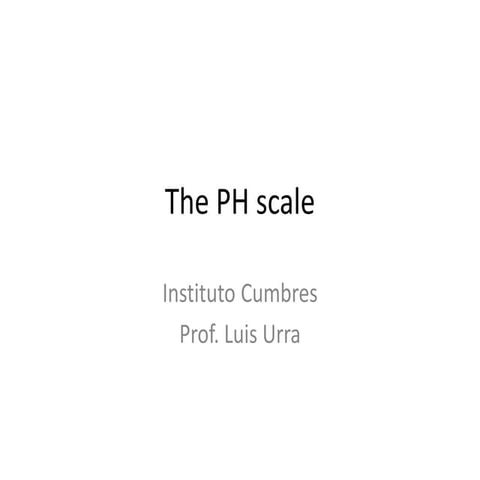 Ph scale