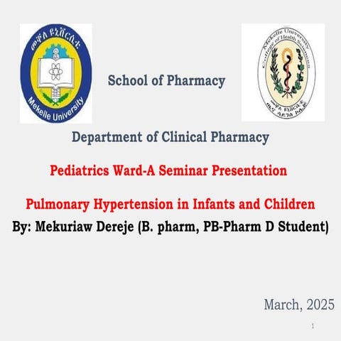 Pulmunary Htn   Seminar presentation.ppt