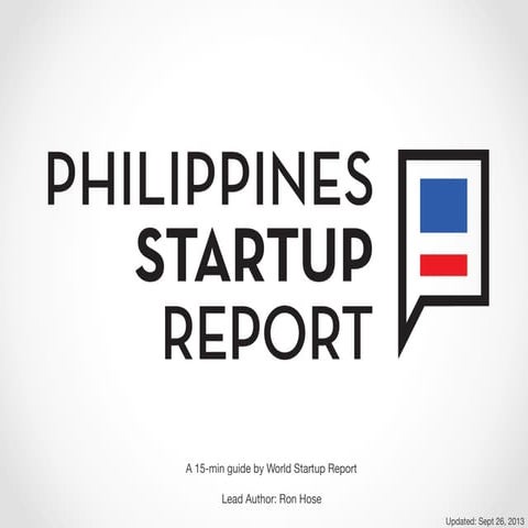Philippines Startup Report - 2013
