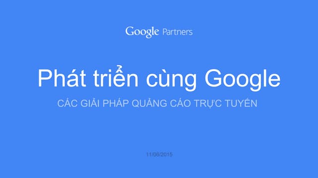Phát triển cùng google june 11, 2015