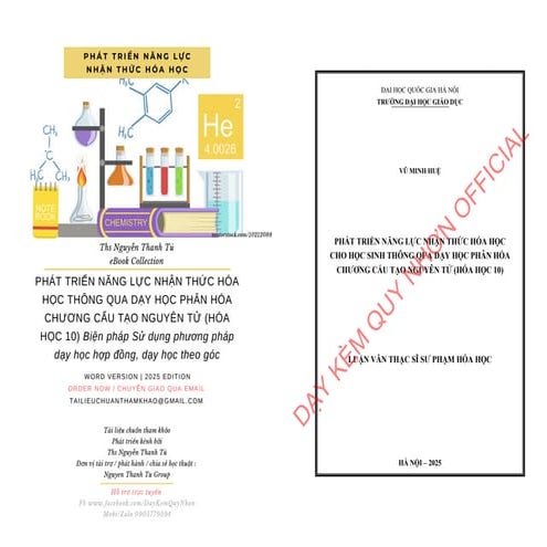 PHÁT TRIỂN NĂNG LỰC NHẬN THỨC HÓA HỌC THÔNG QUA DẠY HỌC PHÂN HÓA CHƯƠNG CẤU TẠO NGUYÊN TỬ (HÓA HỌC 10) Biện pháp Sử dụng phương pháp dạy học hợp đồng, dạy học theo góc.pdf