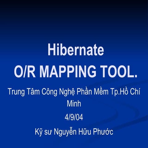 Hiberbate Framework