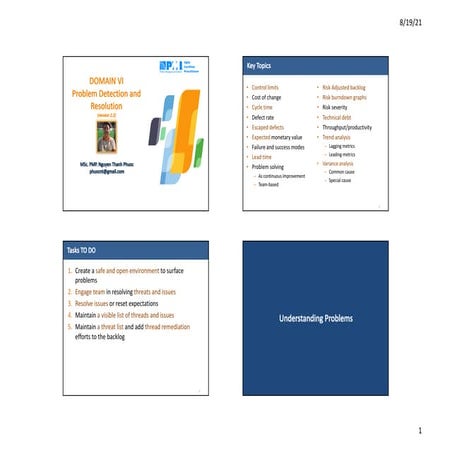 PMI - ACP: Domain 6 - Problem Detection and resolution-v2.2_lite_4_60_pages