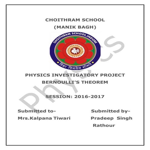 Physics Project Class 11