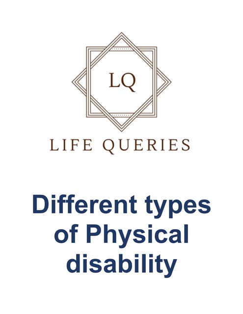 Persons with disability | PPT | Mental Health | Diseases and Conditions